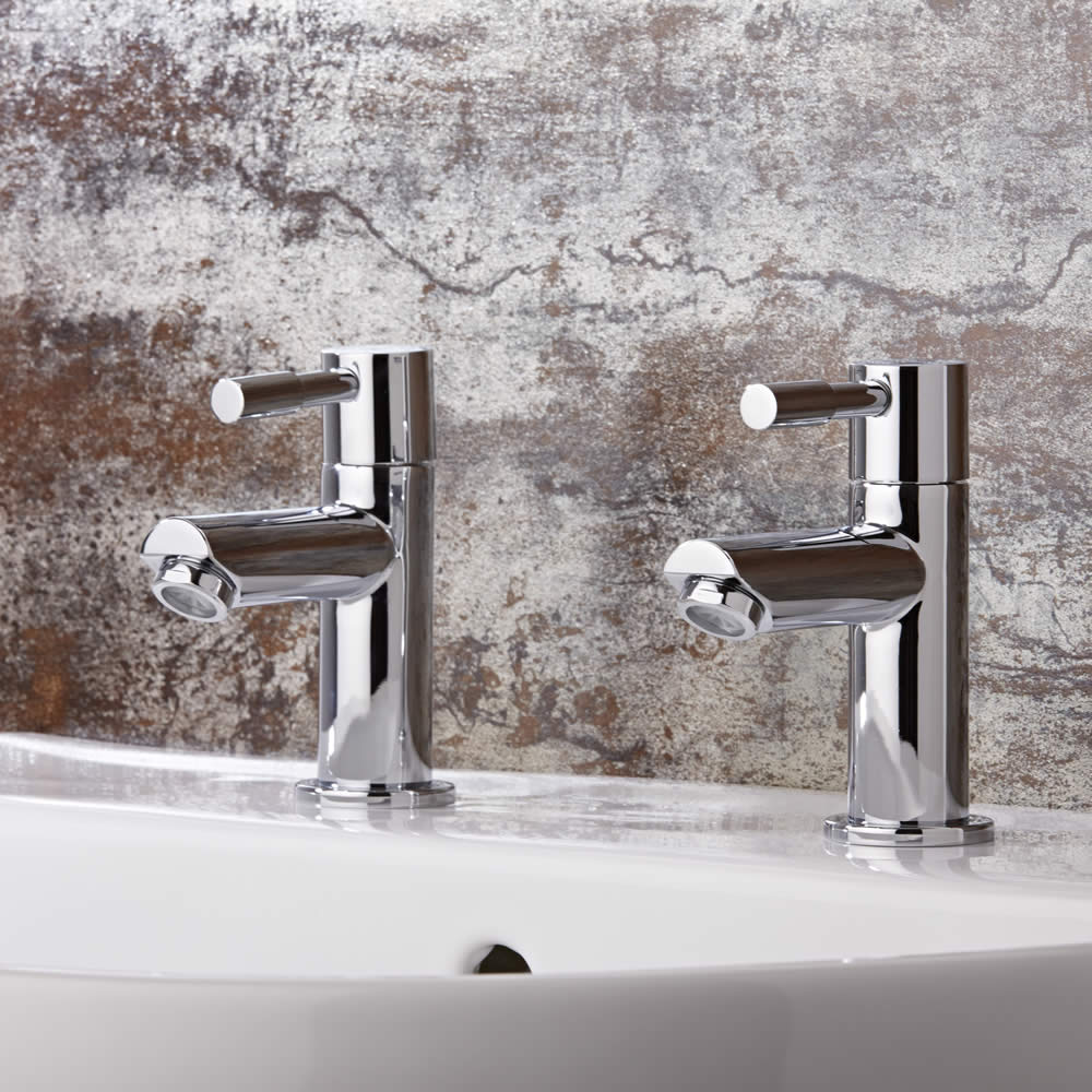 Rubinetteria Lavabo Moderna in Ottone Cromato