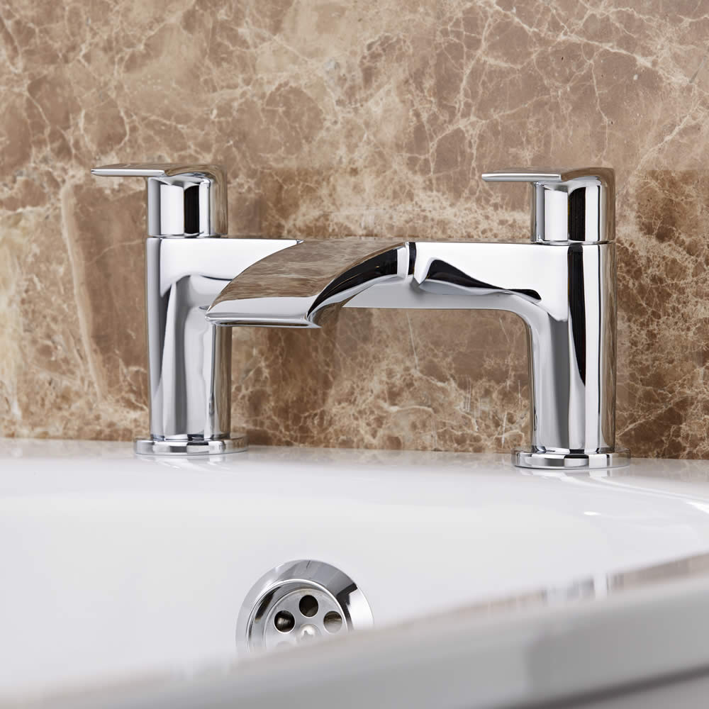 Rubinetto Miscelatore Bordo Vasca in Ottone Cromato - Razor