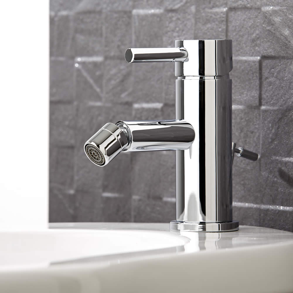 Rubinetto Miscelatore Bidet Tradizionale Monocomando in Ottone Cromato