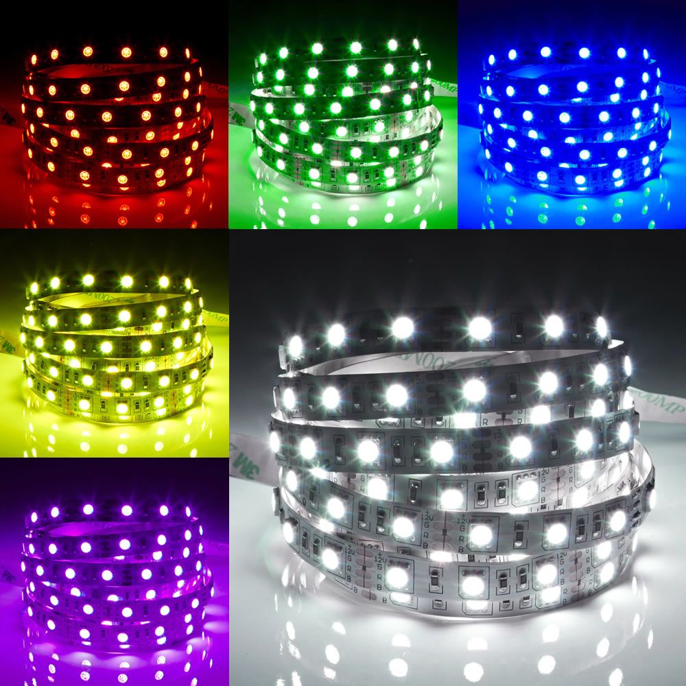 Biard Strisce LED 5 Metri Multicolore RGB Rosso Verde e Blu