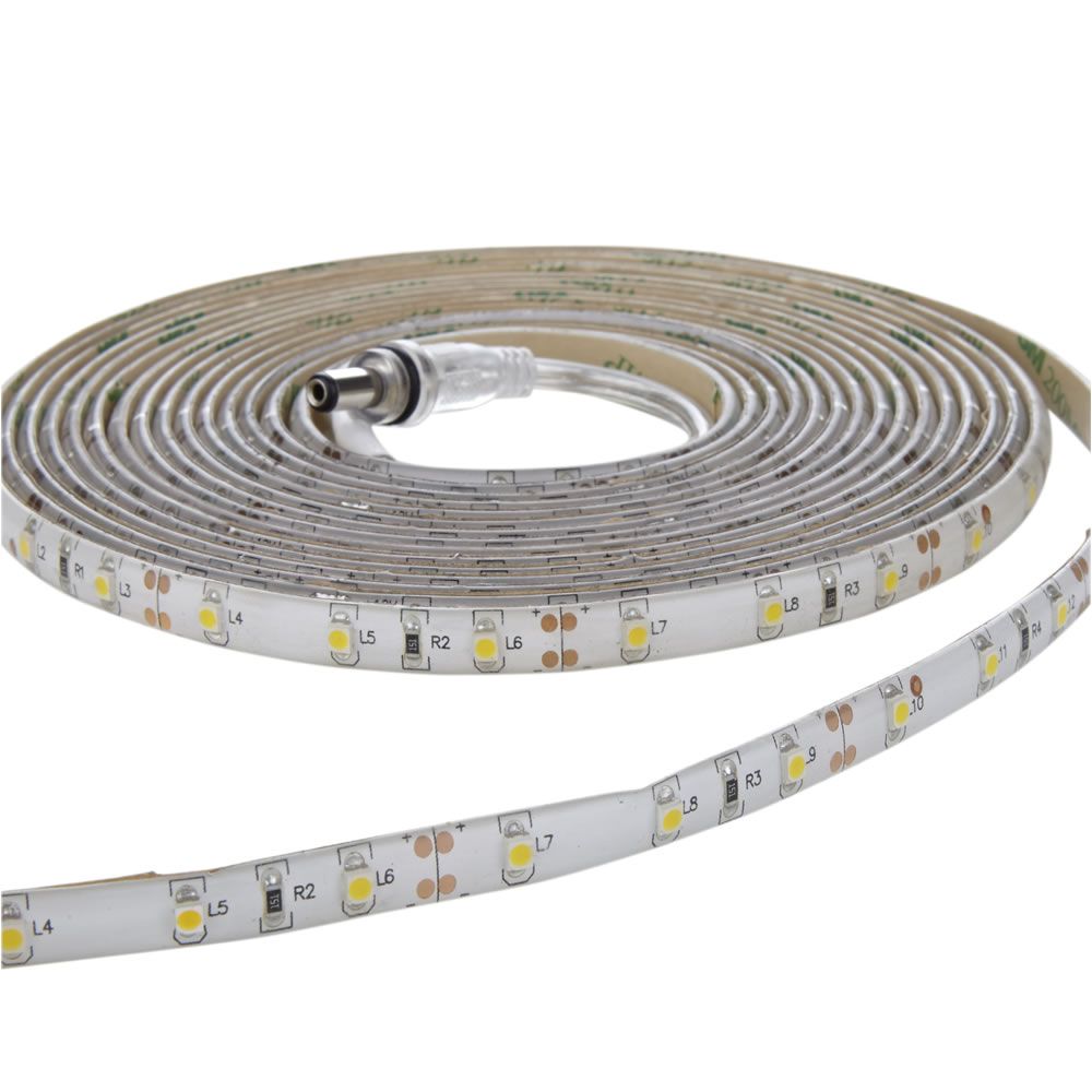 Strisce LED3528 5 metri Bianco Caldo Brillante Resistente all'acqua