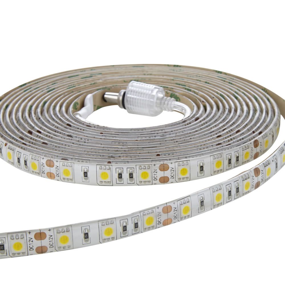 Strisce LED 3528 5 metri Bianco Ultra Caldo - Resistente all'acqua