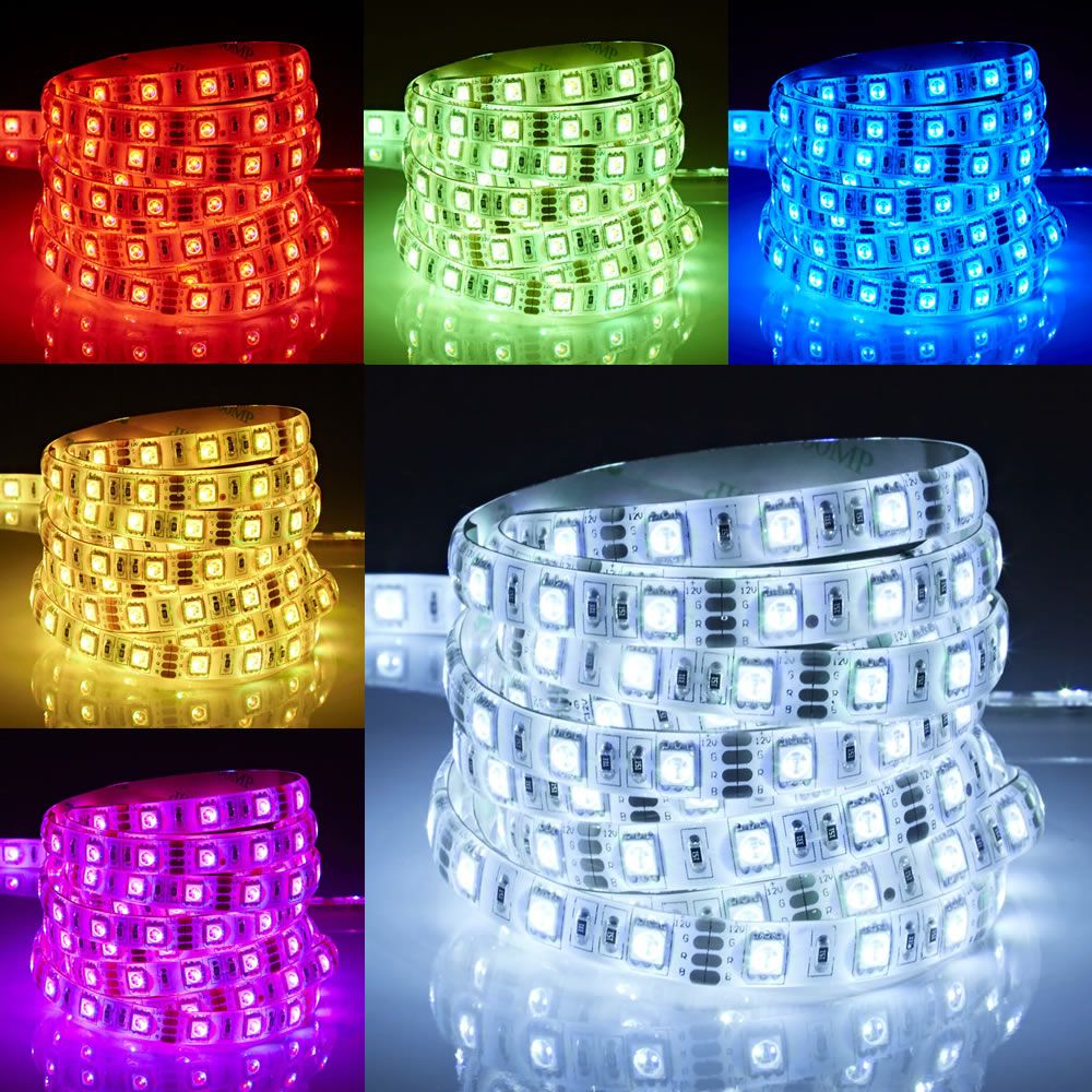 Biard Strisce LED 5 Metri RGB Rosso Verde e Blu Ultra Brillante IP65 - Resistente all'acqua