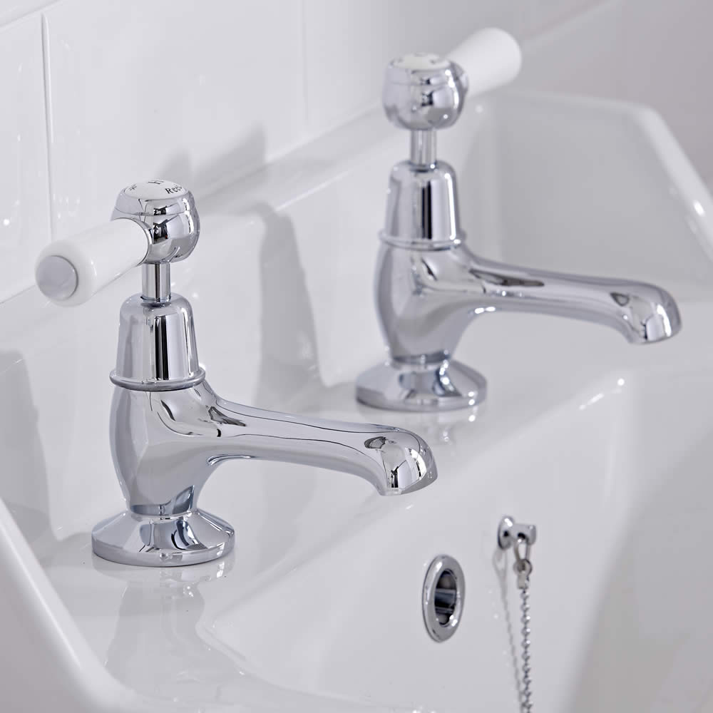 Rubinetti Lavabo Tradizionali in Ottone Cromato - Topaz