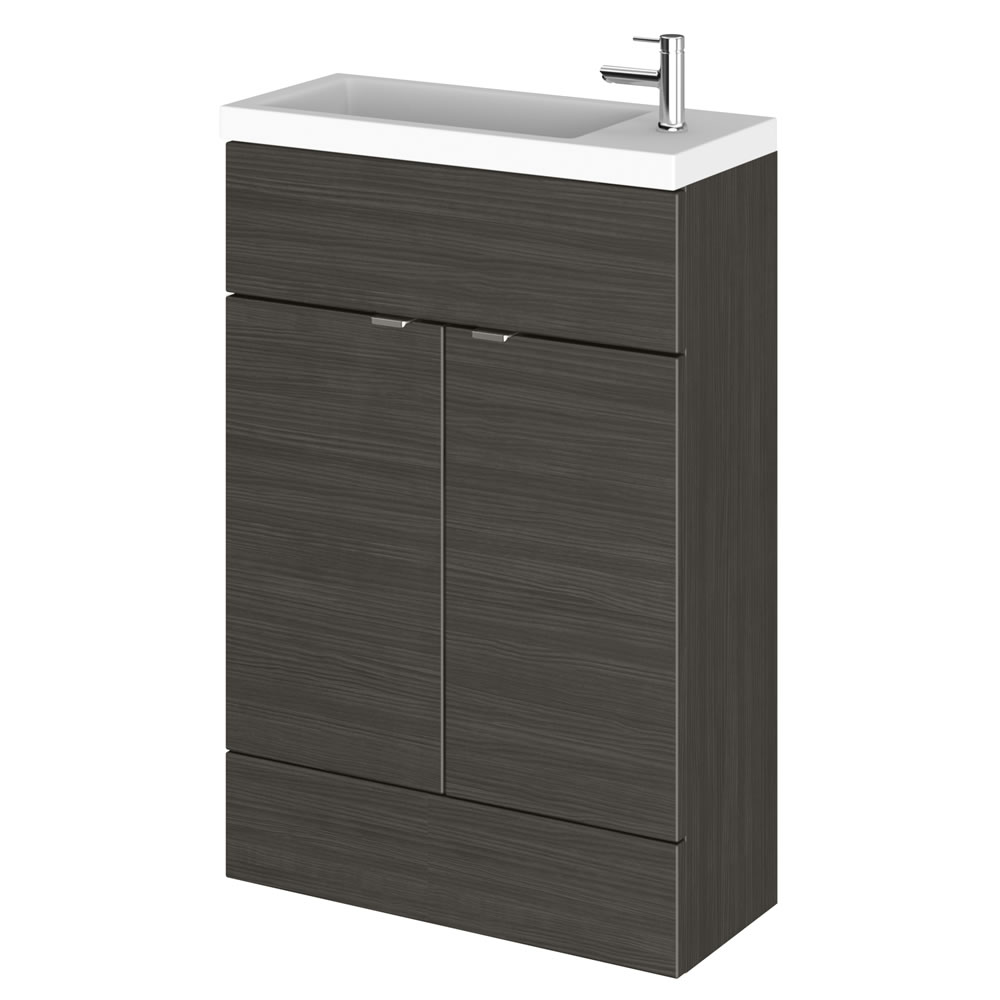 Mobile Lavabo Bagno 600x255mm Nero