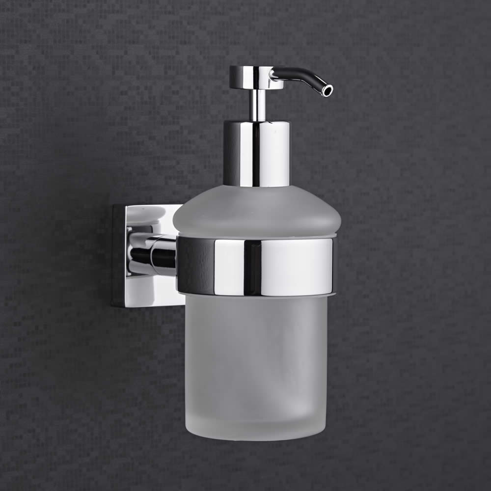Dispenser Murale per Sapone Liquido Ottone Cromato