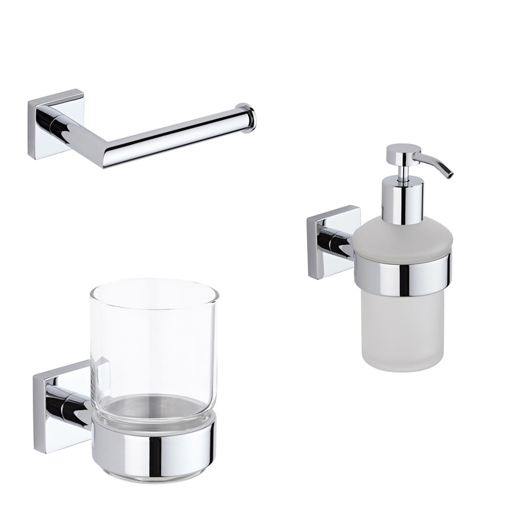 Set di Accessori per Bagno con 3 Articoli - Liso