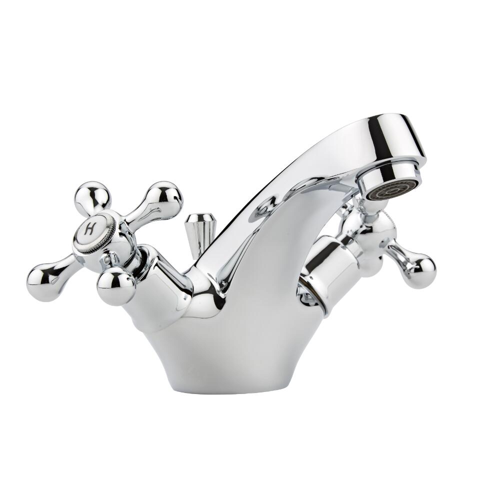 Rubinetteria Lavabo Monoforo Retro con Testa a Croce - Derwent