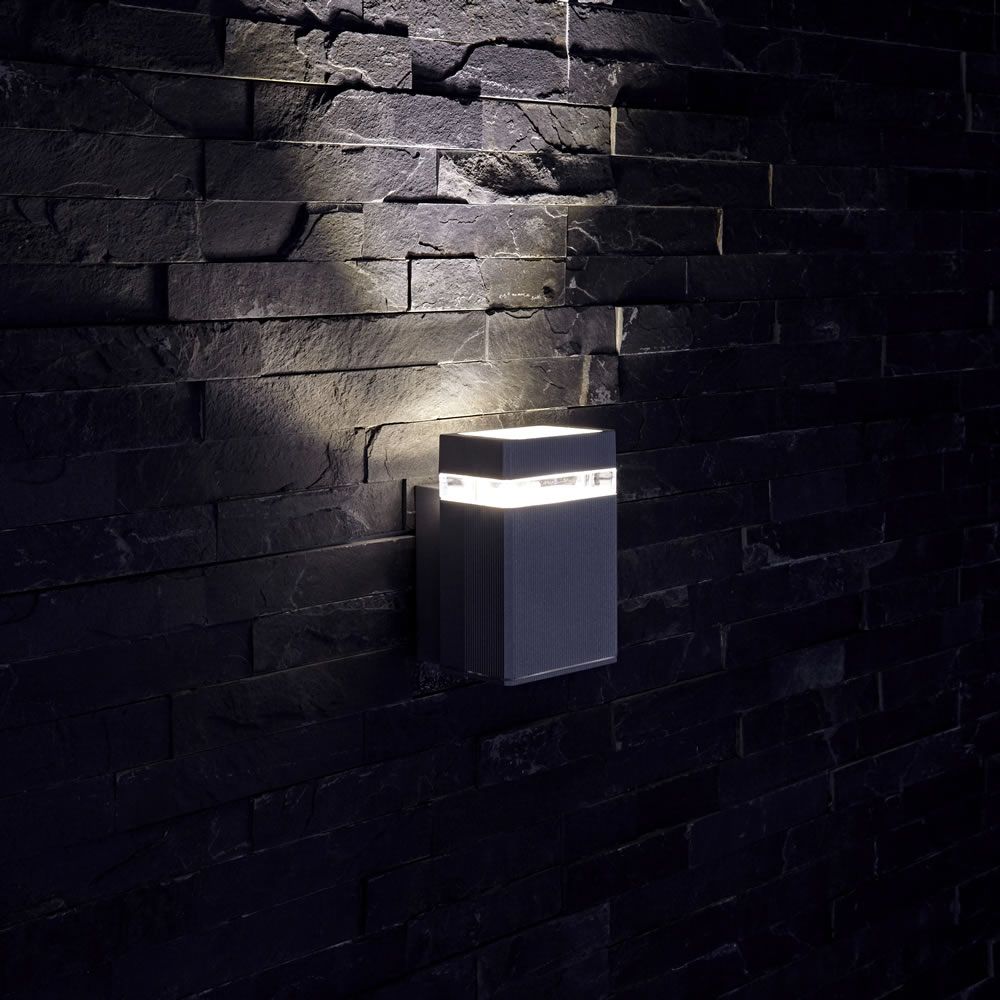 Biard Applique LED Design Quadrata da Parete per Esterno Colore Nero - Architect