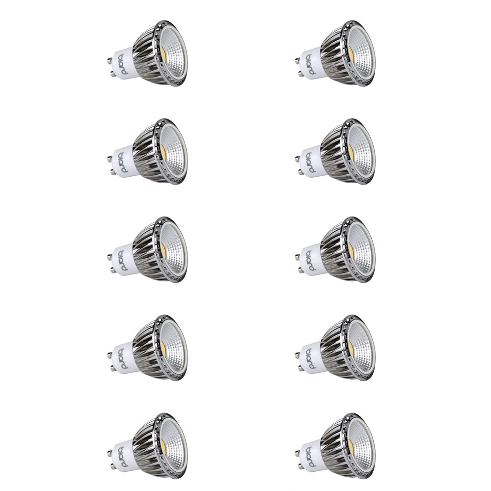 Biard Set 10x Lampadine Spot LED Moderni COB 5W GU10 Equivalente a 50W