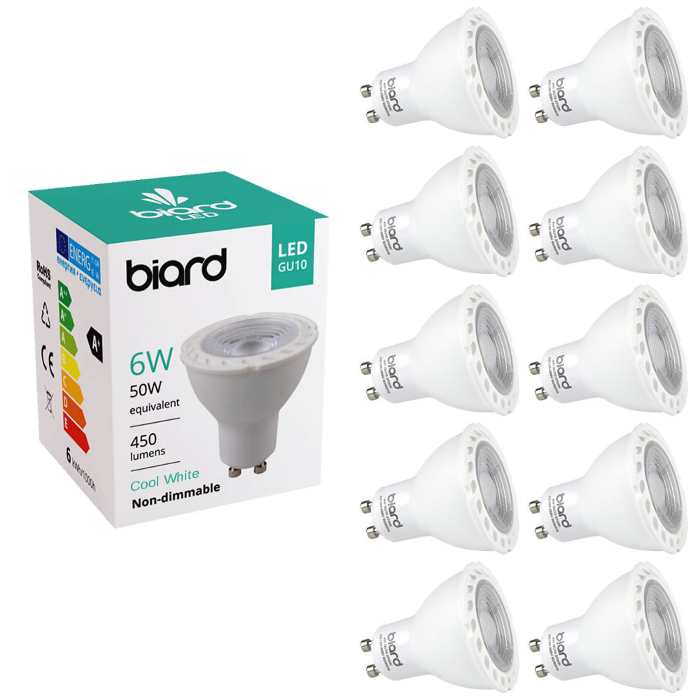 Set 10x FarettI Spot LED da Soffitto 6W Equivalente a 50W