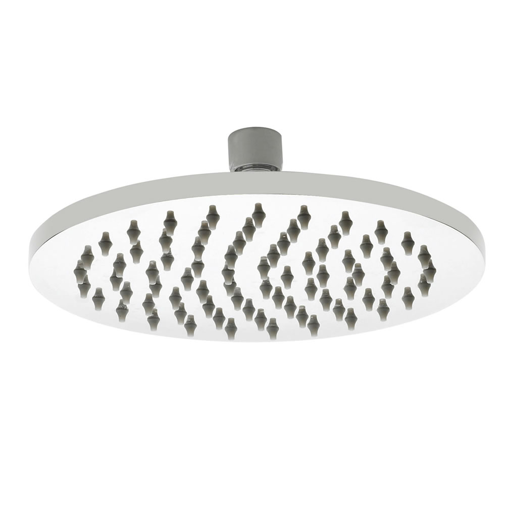 Soffione Doccia Circolare in Acciaio Inox 200mm Ultrapiatto