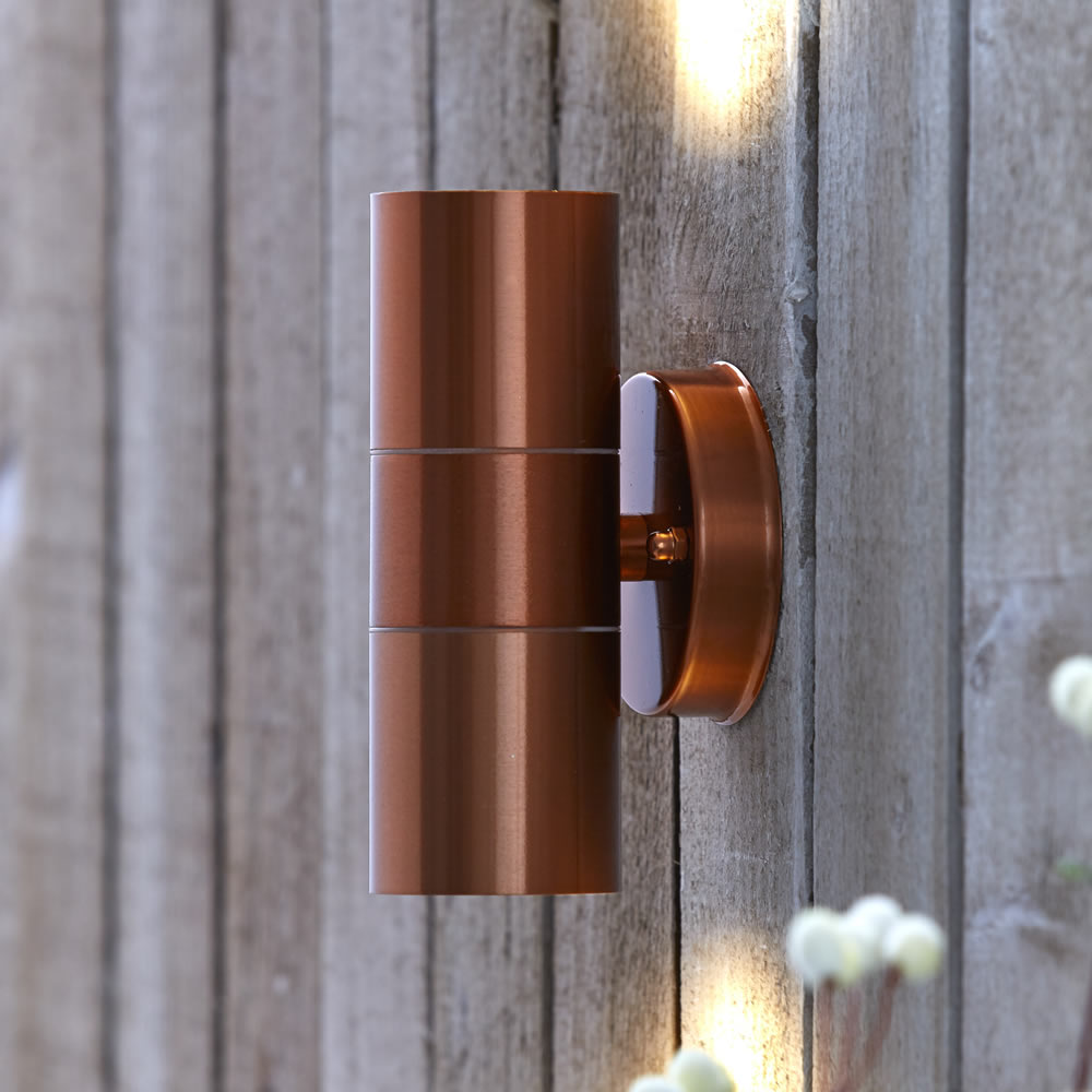 Lampada da Esterno Colore Rame con Luce Ascendente - Le Mans
