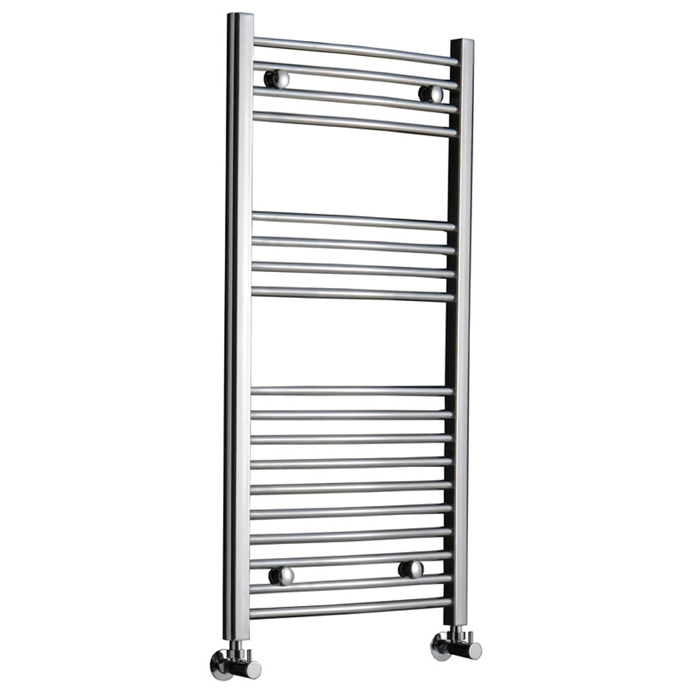 Radiatore Scaldasalviette Curvo - Cromato - 1000mm x 500mm x 42mm - 359 Watt - Ischia