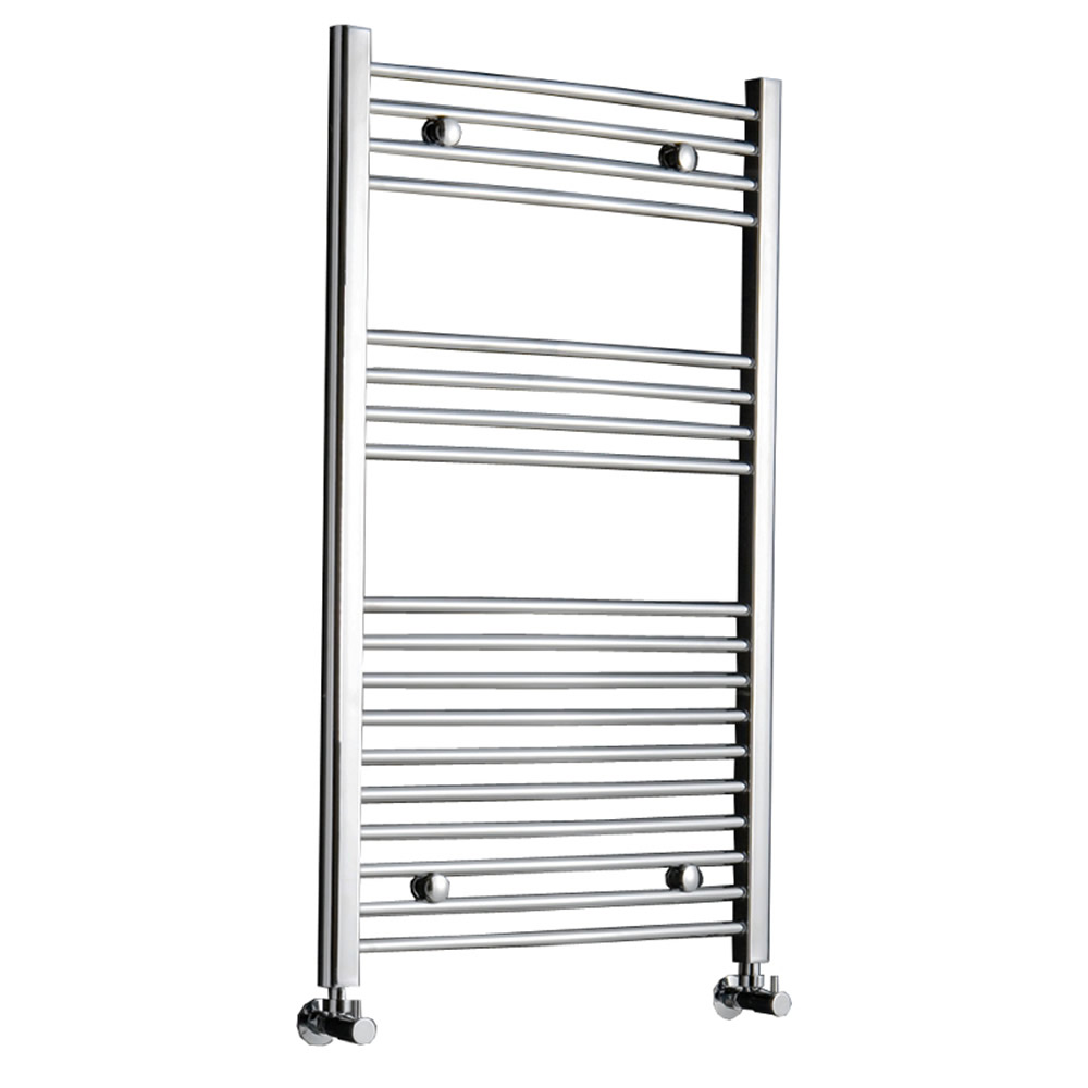 Radiatore Scaldasalviette Curvo - Cromato - 1000mm x 600mm x 46mm - 417 Watt - Ischia