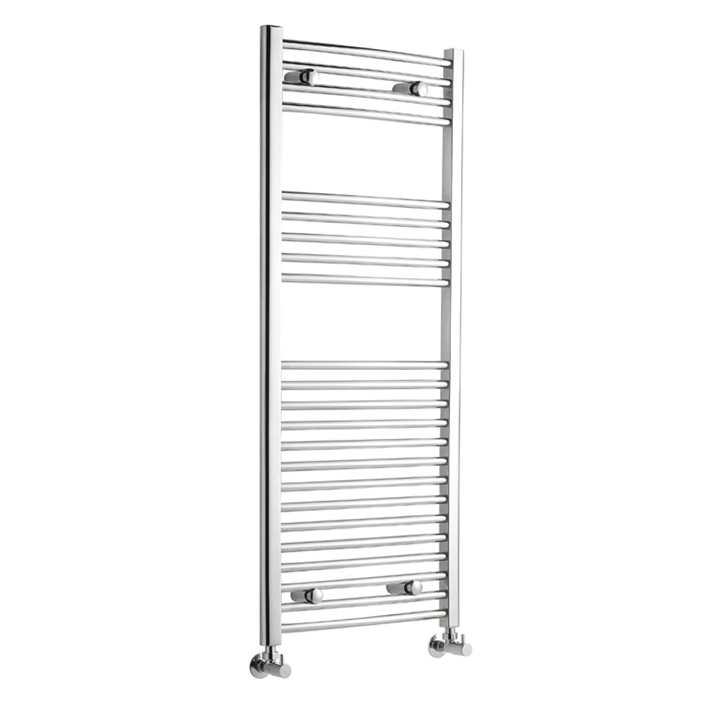Radiatore Scaldasalviette Curvo - Cromato - 1200mm x 500mm x 42mm - 449 Watt - Ischia
