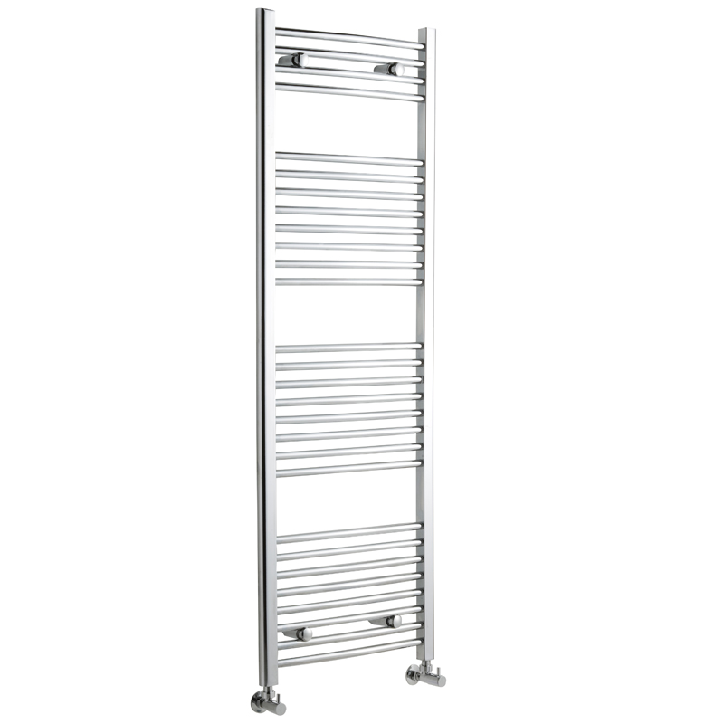 Radiatore Scaldasalviette Curvo - Cromato - 1500mm x 500mm x 42mm - 554 Watt - Ischia