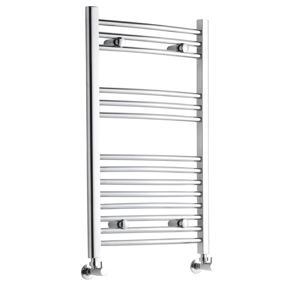 Radiatore Scaldasalviette Curvo - Cromato - 800mm x 500mm x 42mm - 289 Watt - Ischia