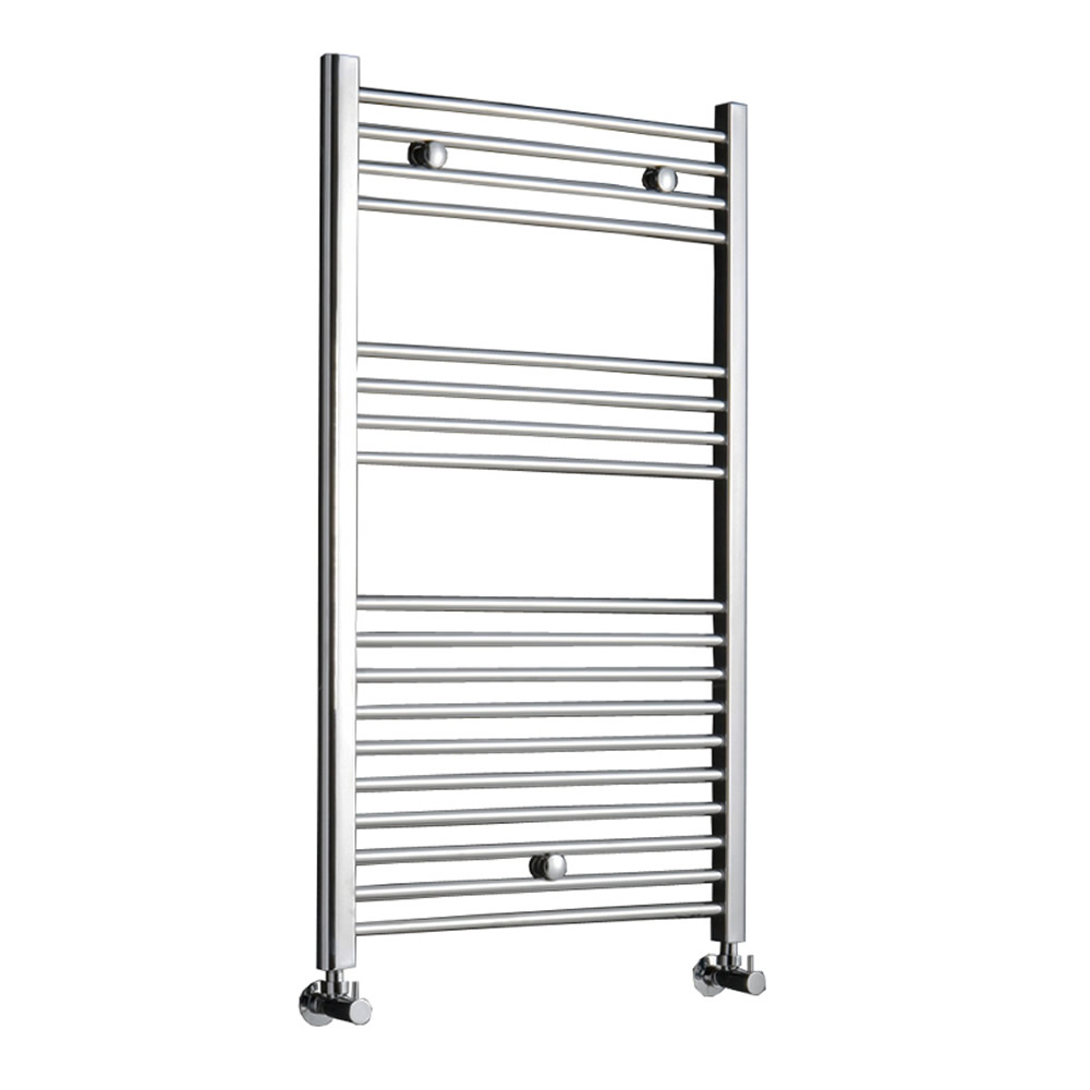 Radiatore Scaldasalviette Curvo - Cromato - 1000mm x 500mm x 30mm - 366 Watt - Ischia