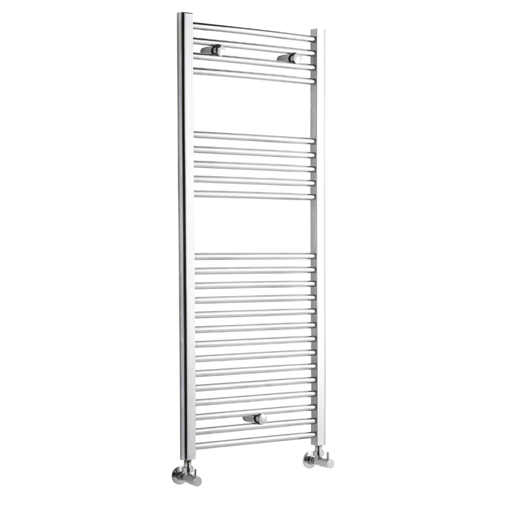 Radiatore Scaldasalviette Curvo - Cromato - 1200mm x 500mm x 75mm - 457 Watt - Ischia