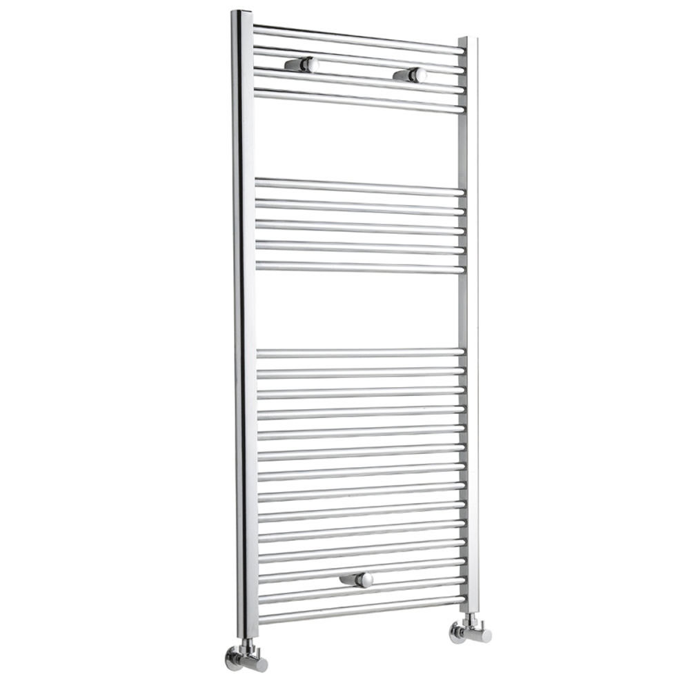 Radiatore Scaldasalviette Piatto - Cromato - 1200mm x 600mm x 30mm - 533 Watt - Ischia
