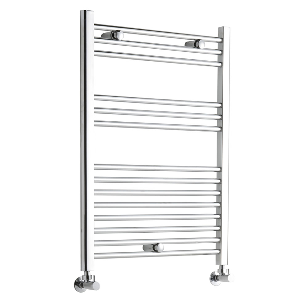 Radiatore Scaldasalviette Piatto - Cromato - 800mm x 600mm x 30mm - 342 Watt - Ischia