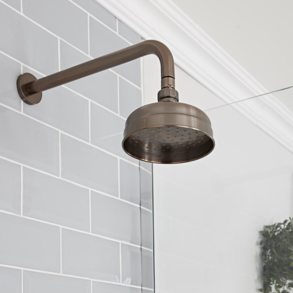 Soffione Doccia Tradizionale da 150mm - Bronzo Lucidato ad Olio - Elizabeth