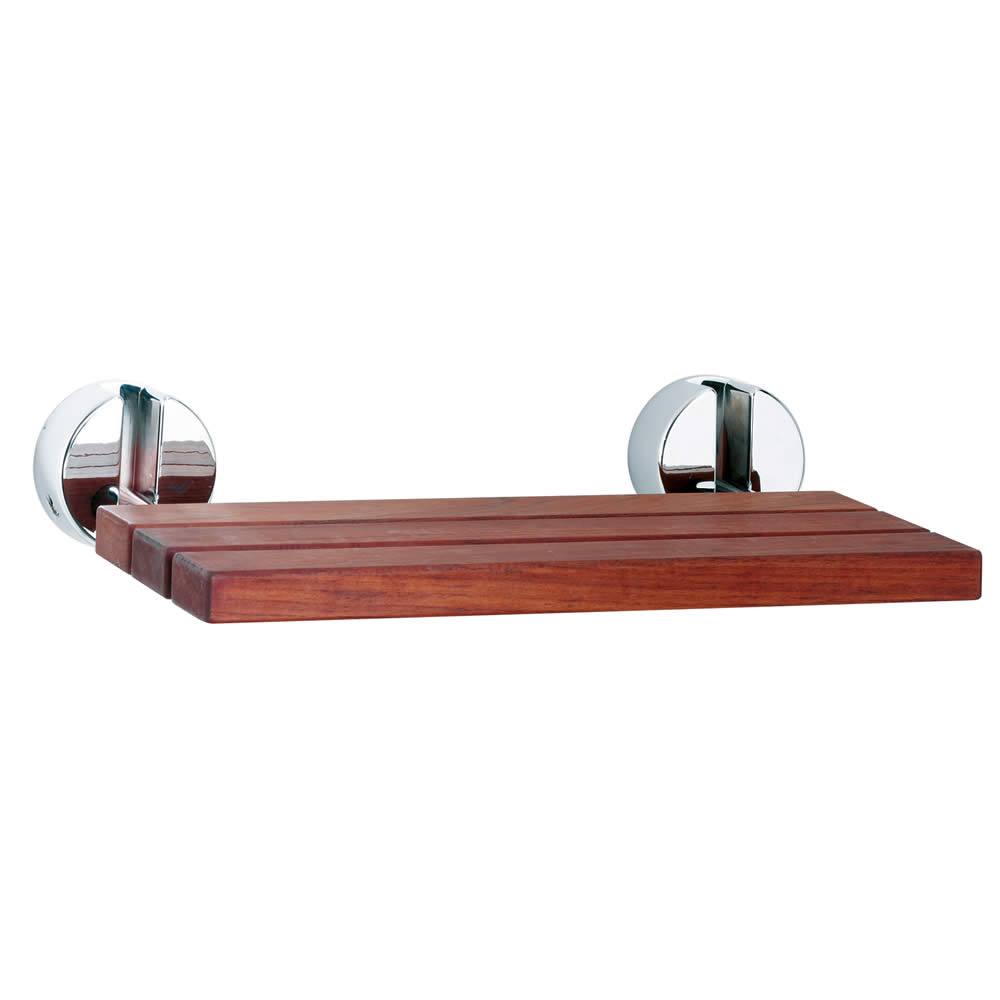 Sedile Doccia Ribaltabile Realizzato in Legno Teak