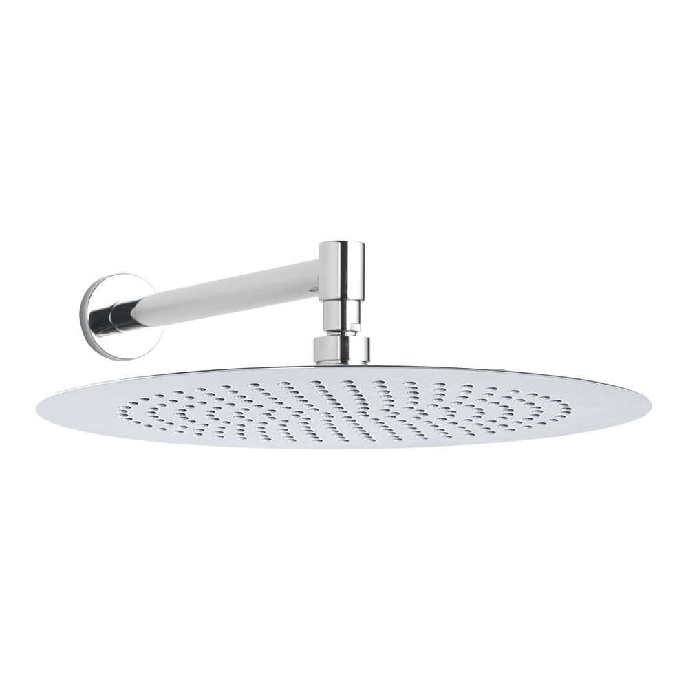 Soffione Circolare Ultrasottile Slimline di 300mm e Braccio Doccia