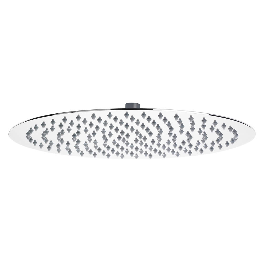 Soffione Circolare Ultrapiatto 400mm in Ottone Cromato