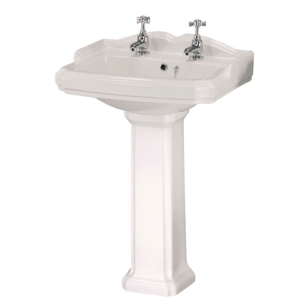 Lavabo su Colonna 59cm Tradizionale