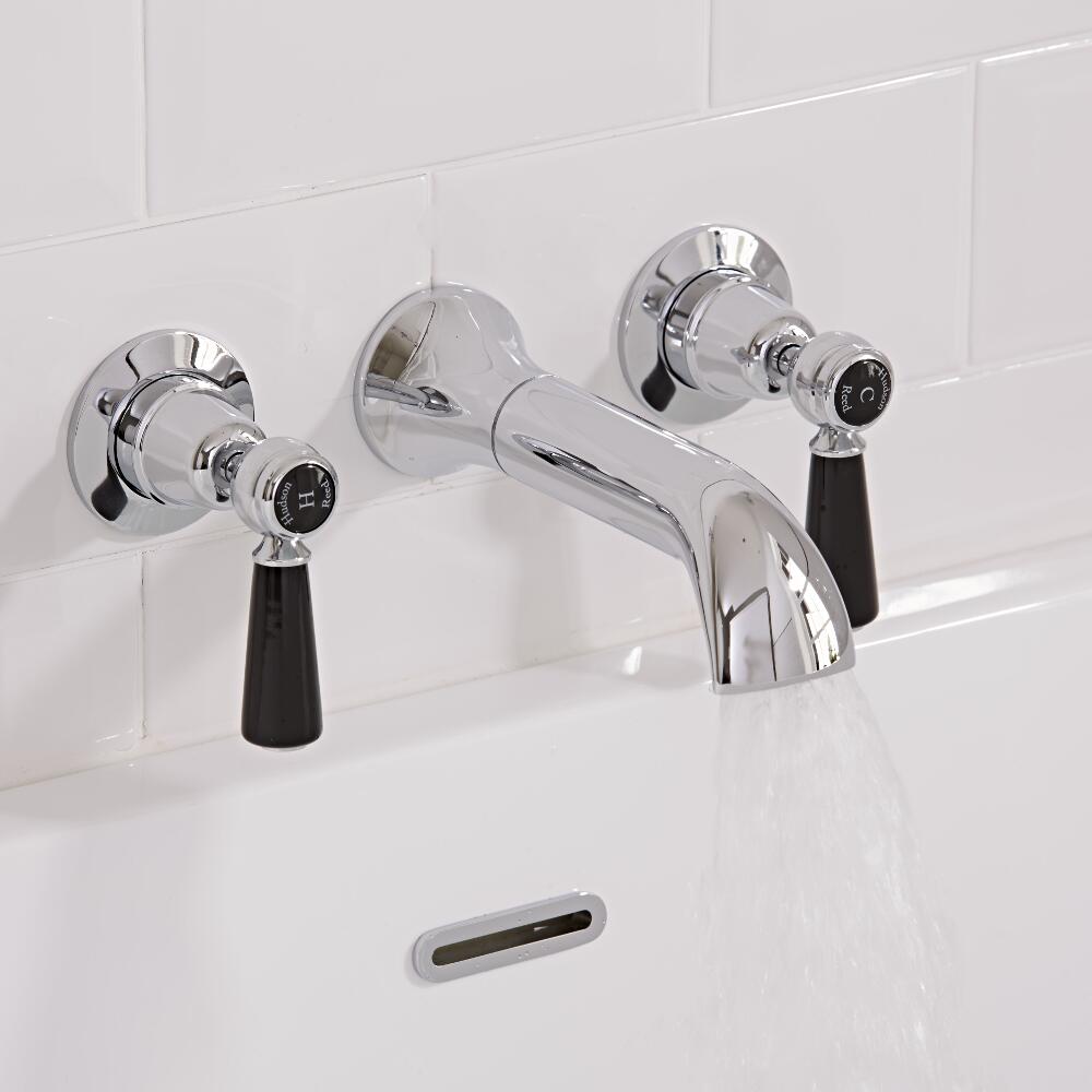 Miscelatore Murale per Lavabo Stile Tradizionale a 3 Fori - Topaz