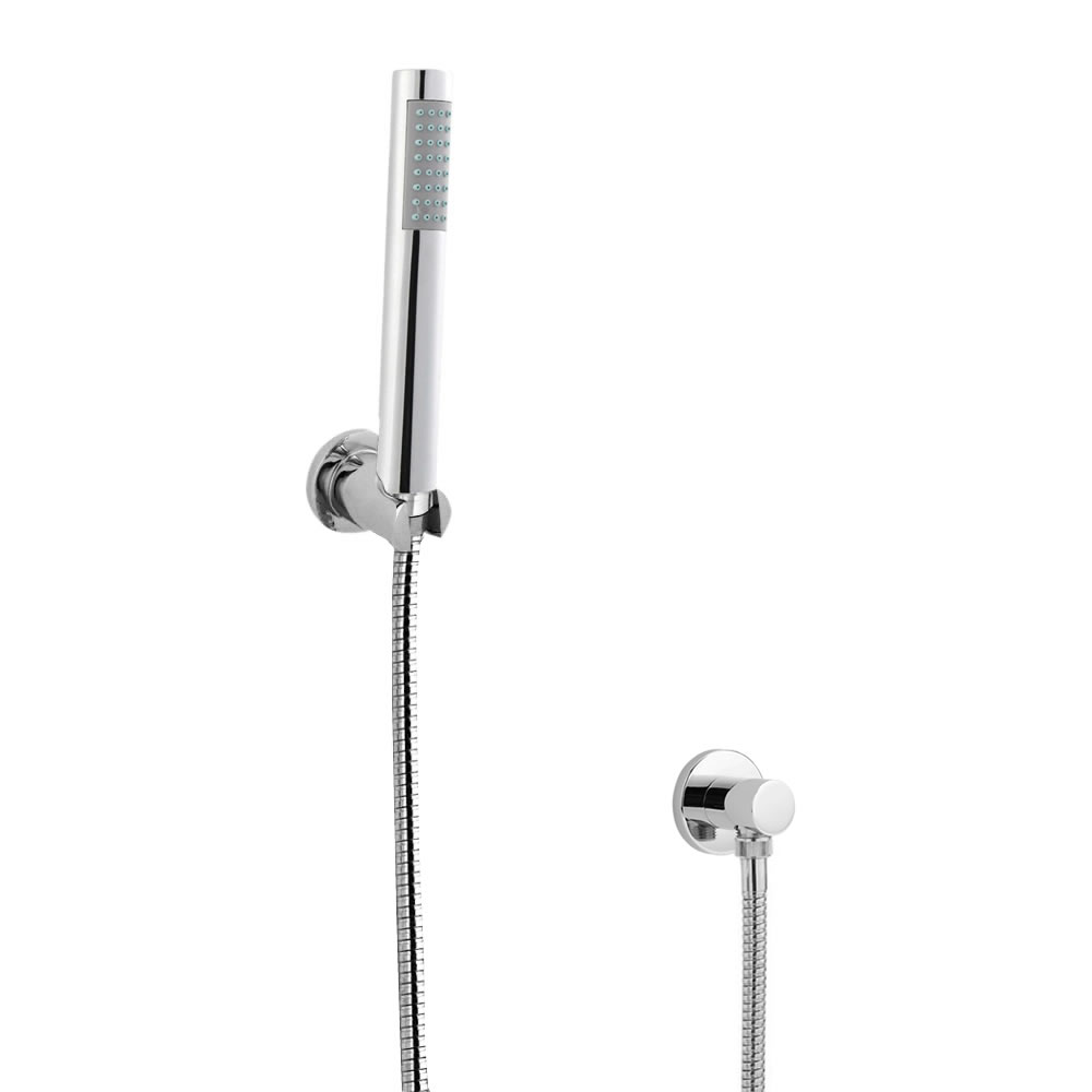 Kit Doccia con Doccetta, Clip Murale di Supporto, Tubo Flessibile e Gomito
