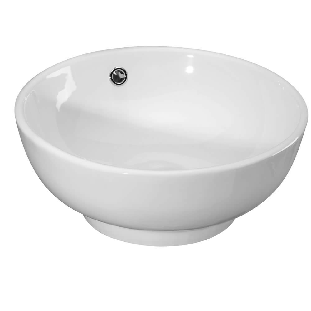 Lavabo a Bacinella da Appoggio in Ceramica 40cm