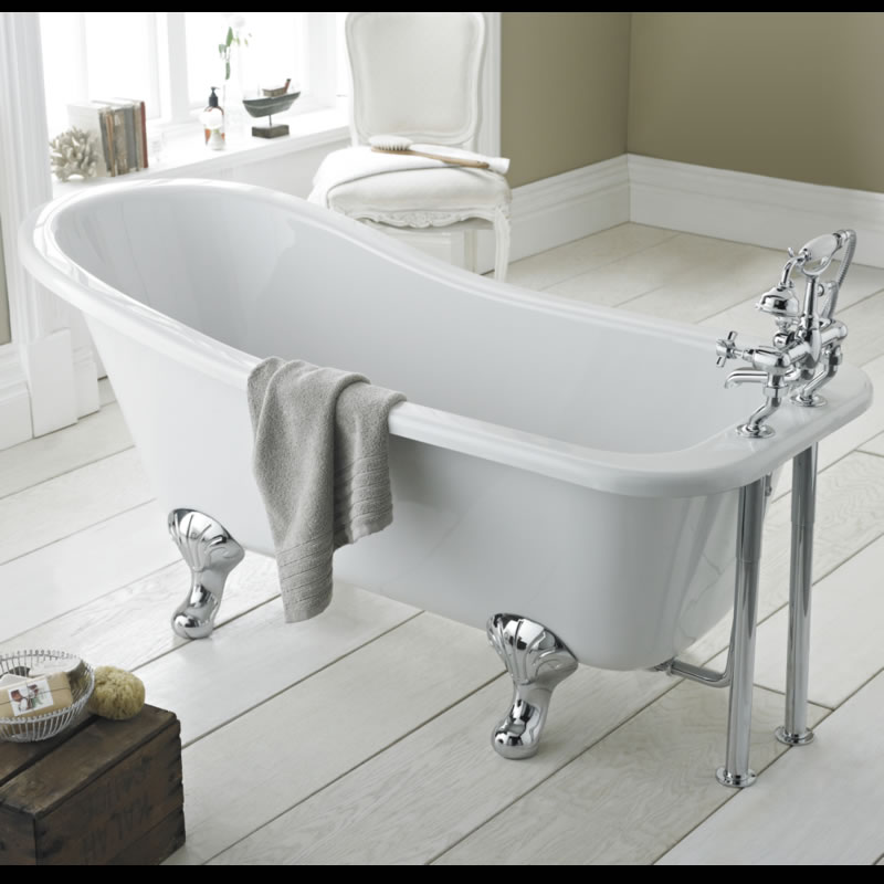 Vasca in Acrilico Freestanding Centro Stanza 1690x730mm con Piedini