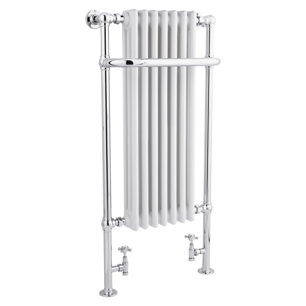 Scaldasalviette Tradizionale - Acciaio - Cromato e Bianco - 1130mm x 553mm - 960 Watt