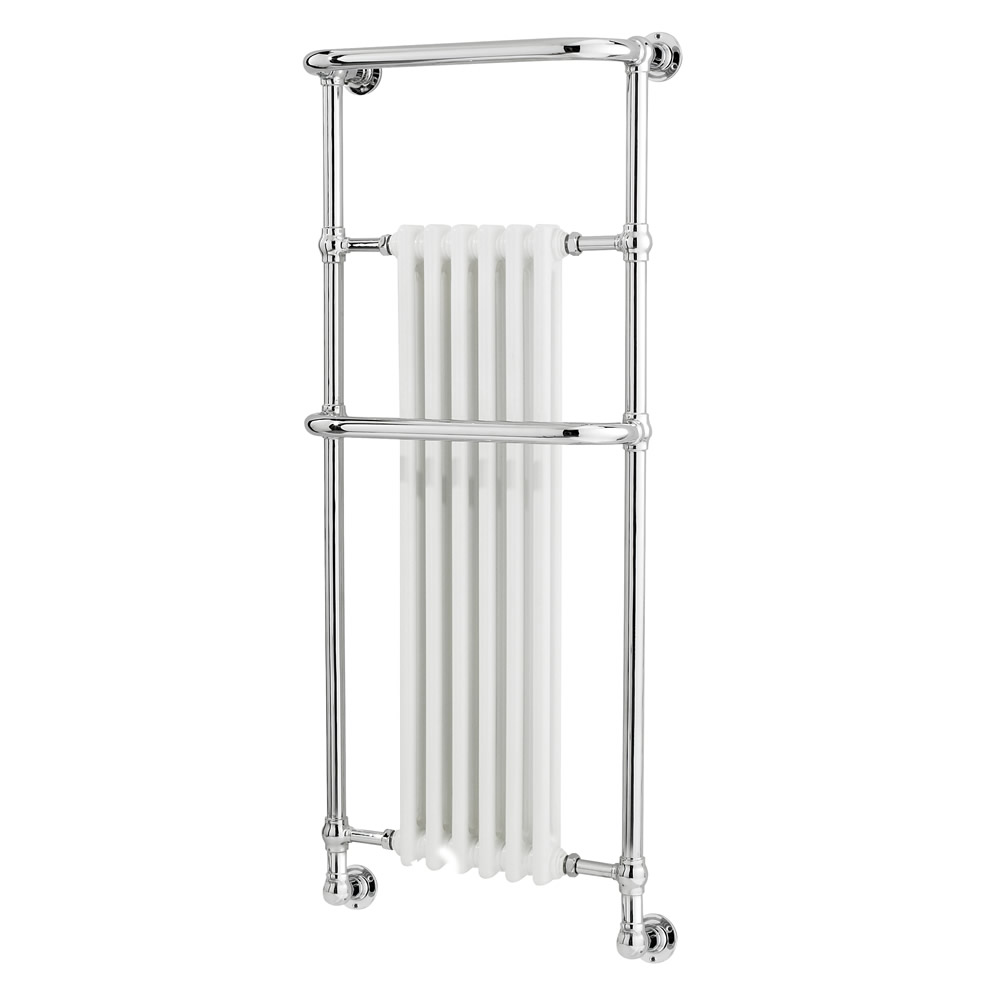 Radiatore Scaldasalviette Tradizionale Brampton - Acciaio Cromato - 1365mm x 575mm - 789 Watt