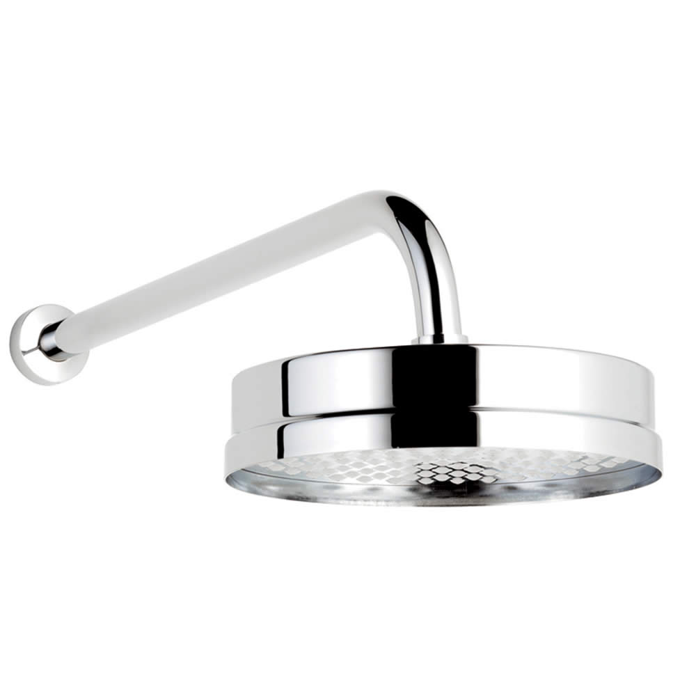 Soffione Doccia Circolare 200mm con Braccio Doccia