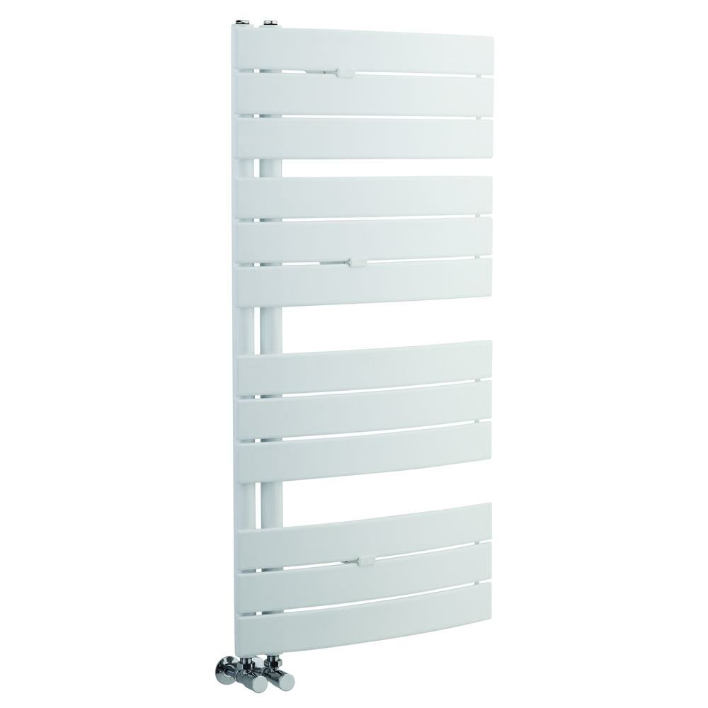 Radiatore Scaldasalviette - Panelli Orizzontali - Acciaio - Bianco - 1080 x 550 mm - 500 Watt - Elgin