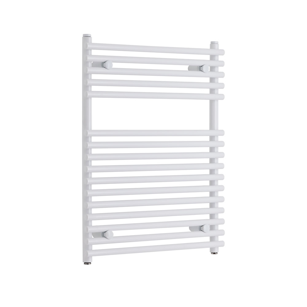 Radiatore Scaldasalviette Piatto - Bianco - 750mm x 600mm x 84mm - 613 Watt - Ischia