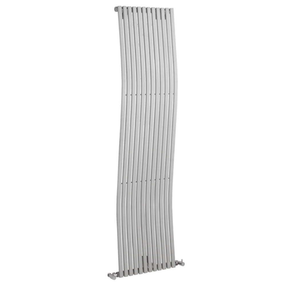 Radiatore di Design Verticale - Argento - 1600mm x 456mm x 90mm - 1185 Watt - Roma