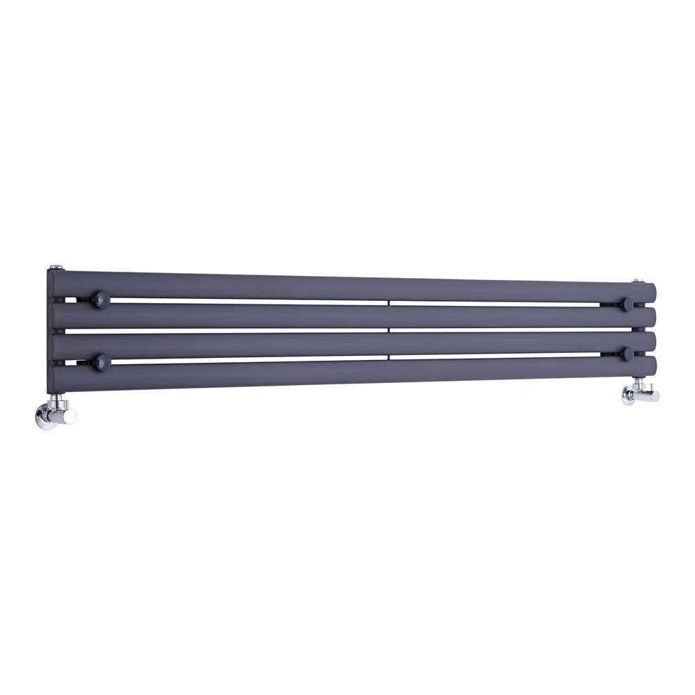Radiatore di Design Orizzontale - Antracite - 236mm x 1600mm x 56mm - 518 Watt - Revive