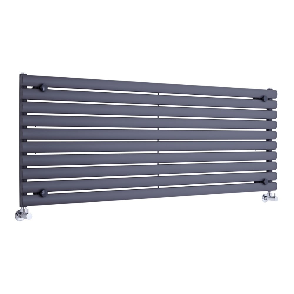 Radiatore di Design Orizzontale - Antracite - 590mm x 1600mm x 55mm - 1299 Watt - Revive