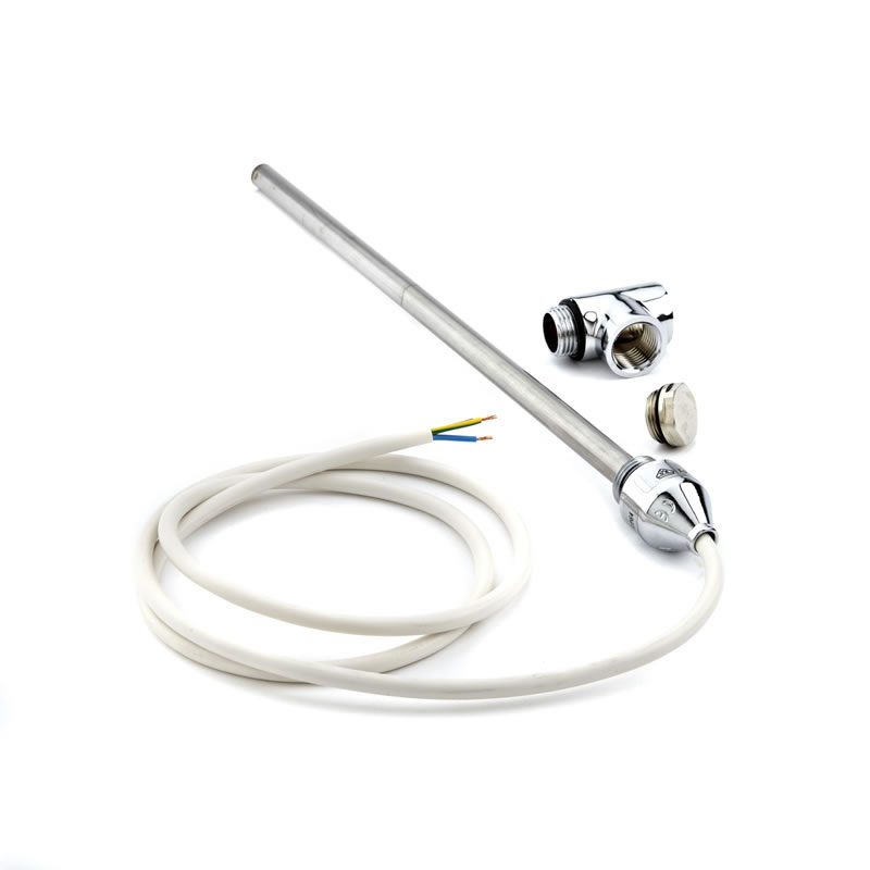 Elemento Elettrico per Radiatore Scaldasalviette 300W con Adattatore Misto