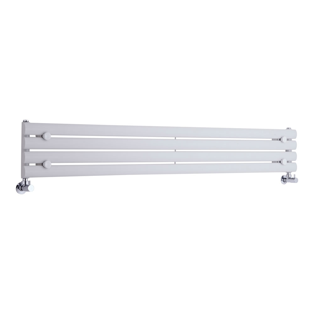 Radiatore di Design Orizzontale - Bianco - 236mm x 1600mm x 78mm - 518 Watt - Revive