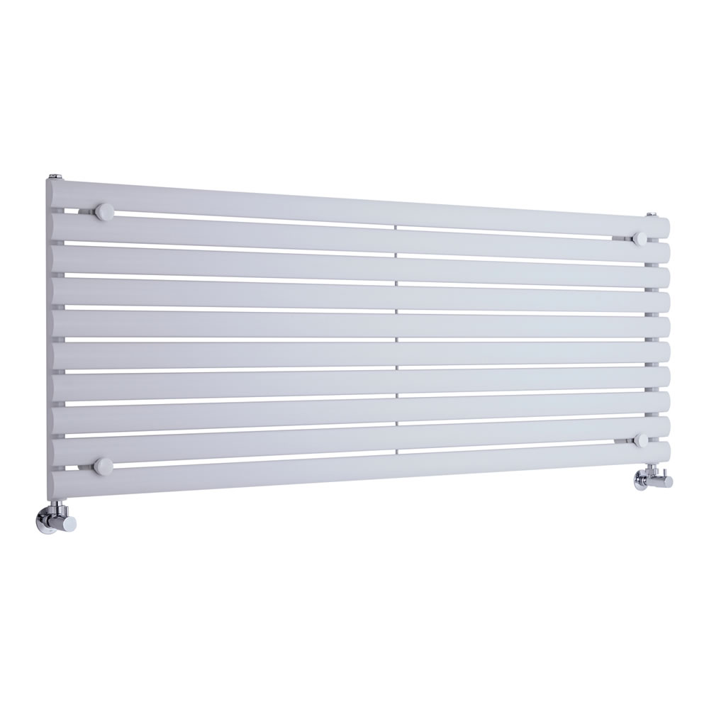 Radiatore di Design Orizzontale - Bianco - 590mm x 1600mm x 78mm - 1299 Watt - Revive