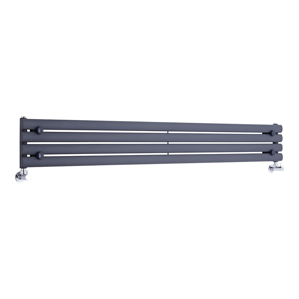 Radiatore di Design Orizzontale - Antracite - 236mm x 1780mm x 56mm - 647 Watt - Revive