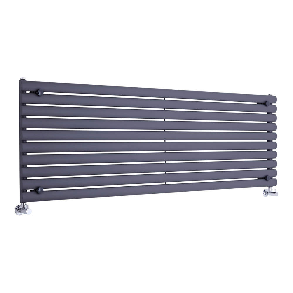 Radiatore di Design Orizzontale - Antracite - 590mm x 1780mm x 55mm - 1476 Watt - Revive