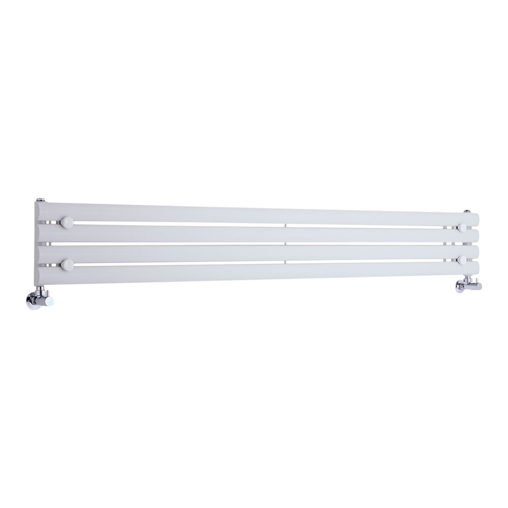 Radiatore di Design Orizzontale - Bianco - 236mm x 1780mm x 55mm - 647 Watt - Revive