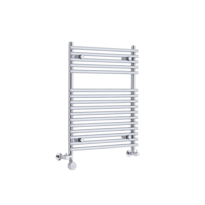 Radiatore Scaldasalviette Misto Piatto - Cromato - 750mm x 600mm x 70mm - 318 Watt - Ischia